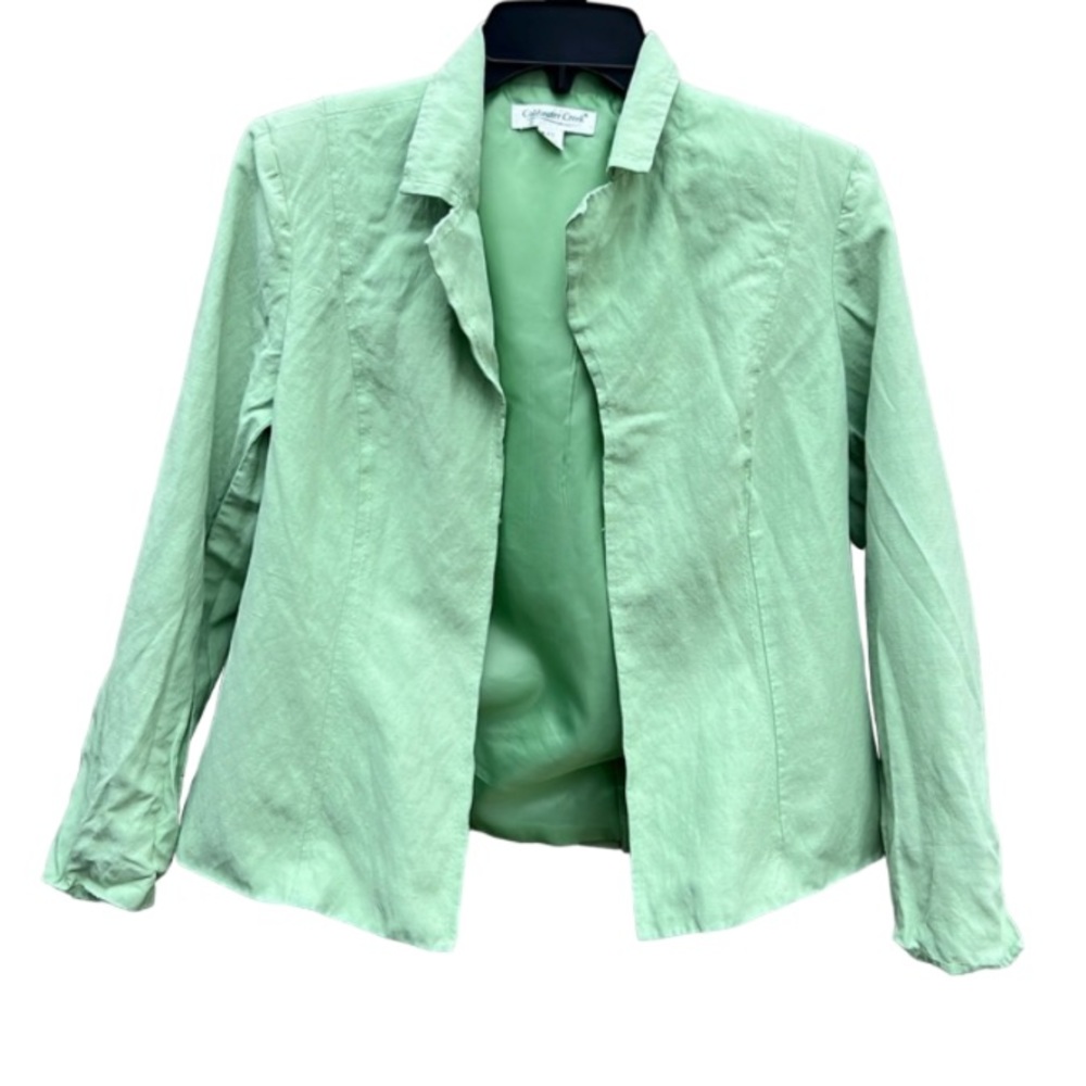 Coldwater Creek Seafoam Green Business Jacket Petite Small Office